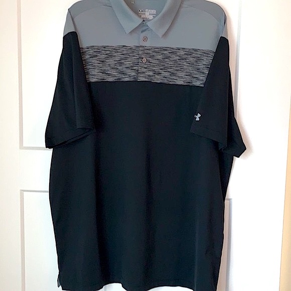 🍁Clearance- Under Armour Heat Gear Polo Shirt Like New - Picture 7 of 10